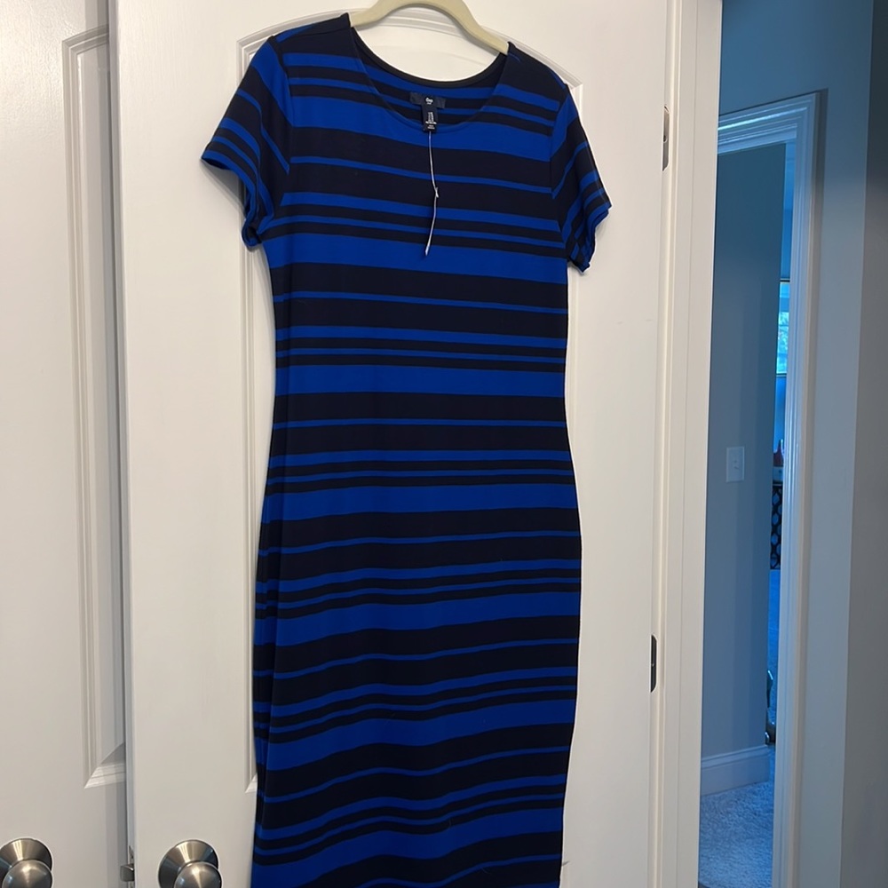 Gap Striped Midi Dress